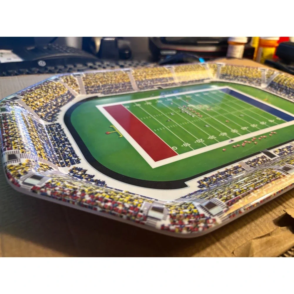 VTG TouchDown Platter Football Tray Ullman Company 15103 13.5